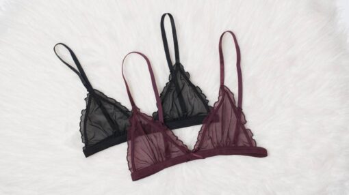 Sutiã de Tule Transparente